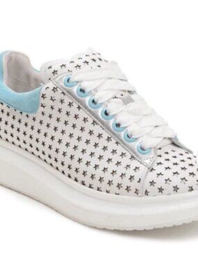 Hollie Watman Star Gazing Fashion Sneakers - Blue & Silver